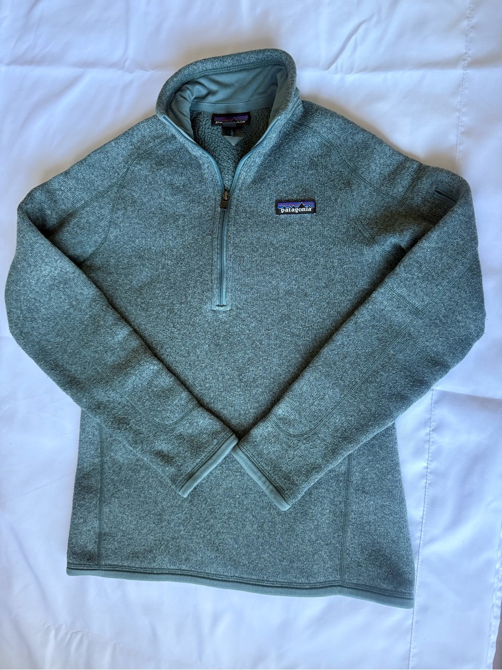 XS Women’s Patagonia Quarter-Zip Fleece Pullover in Teal Green
